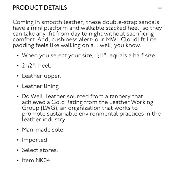 Madewell Sage Double Strap Sandal Size 7 - Picture 4 of 7